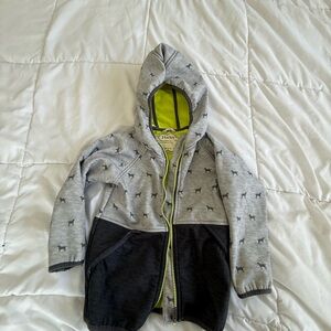 Hatley fleeced lined Gray and Charcoal puppy coat